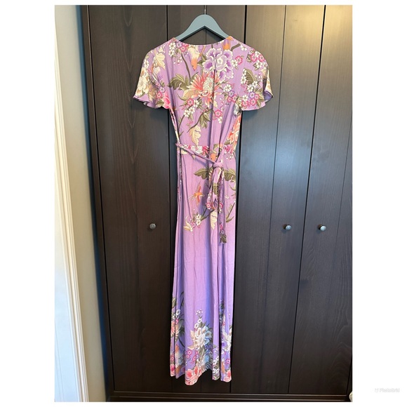 Spell Blue Skies Wrap Maxi Dress Size XS - Picture 7 of 16